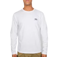 Odzież taktyczna i umundurowanie - Koszulka Longsleeve Alpha Industries Small Logo Basic 198517 09 - Biały RATY 0% | PayPo | GRATIS WYSYŁKA | ZWROT DO 100 DNI - miniaturka - grafika 1