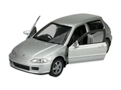 Samochody i pojazdy dla dzieci - WELLY 1992 HONDA CIVIC V SREBRNY 1:34 43813 - miniaturka - grafika 1