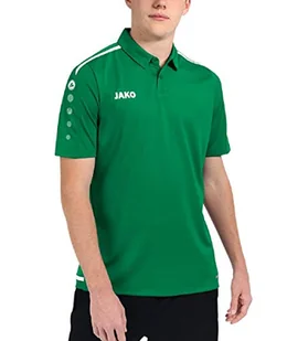 JAKO JAKO Męska Striker 2.0 Polo, sportowy zielony/biały, 3XL 6319 - Koszulki męskie - miniaturka - grafika 1