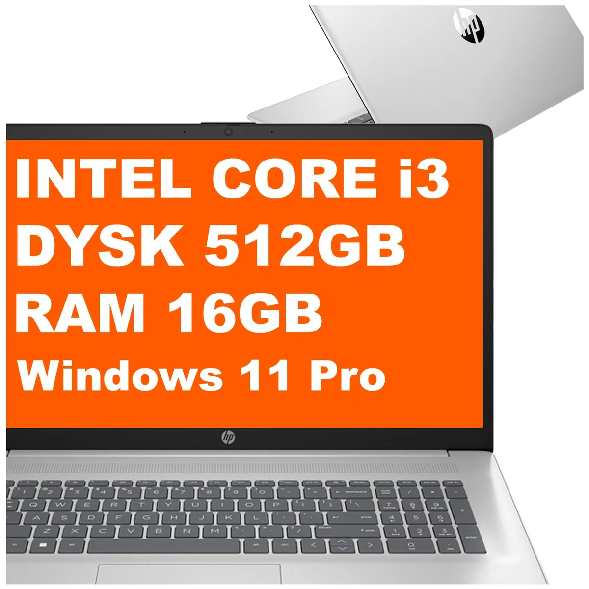 HP 17-cn3012ca / B96JNUA / Intel Core i3 / 16GB / 512GB / Intel UHD / 17,3