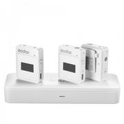 Kamery cyfrowe - akcesoria - Godox MoveLink II M2 2.4GHz Bezprzewodowy System Mikrofonowy (Biały) - miniaturka - grafika 1