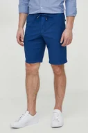 Spodenki męskie - Tommy Hilfiger szorty męskie kolor niebieski - miniaturka - grafika 1