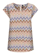 Bluzki damskie - ONLY Bluzka w kolorze karmelowo-niebieskim - miniaturka - grafika 1