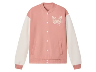 pepperts!® Kurtka typu college dziewczęca (różowy/biały, 158/164) - Kurtki i płaszcze dla dziewczynek - miniaturka - grafika 1