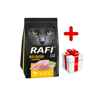 Sucha karma dla kotów - DOLINA NOTECI Rafi Cat karma sucha dla kota z kurczakiem 1,5kg + niespodzianka dla kota GRATIS! - miniaturka - grafika 1