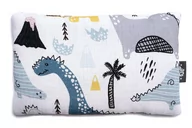 Pościel dla dzieci - Pulp Pulp Bambusowa Poduszeczka Muślinowa z Jonami Srebra DINOZAURY - miniaturka - grafika 1