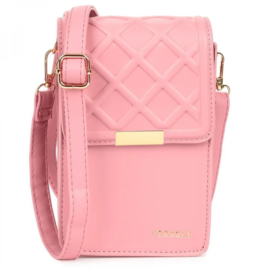 Torebka Saszetka Damska Etui Na Telefon Portfel Mini Listonoszka Różowa