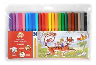 Koh-I-Noor flamastry zmywalne, 24 kolory - Flamastry - miniaturka - grafika 5