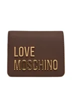 Portfele - LOVE MOSCHINO Mały Portfel Damski JC5612PP1NKD0301 Brązowy - miniaturka - grafika 1