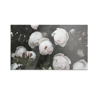 Deski do krojenia - Szklana deska do krojenia HOMEPRINT Krzew z białymi różami 60x52 cm - miniaturka - grafika 1