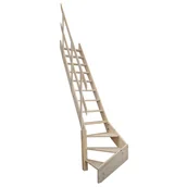 Schody strychowe - KOPENHAGA Schody młynarskie lewe 545 z zabiegiem lewym 15 stopni - miniaturka - grafika 1