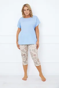 Piżama damska krótki rękaw, 3/4 spodnie Solita - Italian Fashion - Piżamy damskie - miniaturka - grafika 1