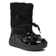 Buty dla dziewczynek - Śniegowce Tommy Hilfiger T3A6-33067-1630999 M Black 999 - miniaturka - grafika 1