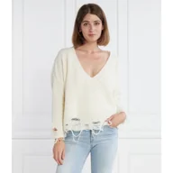 Swetry damskie - Pinko Wełniany sweter | Regular Fit - miniaturka - grafika 1