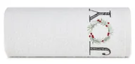 Ręczniki - Ręcznik świąteczny 70x140 cm biały 100% bawełna Joy Decoration - miniaturka - grafika 1