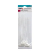 Inne mocowania - LEXMAN Opaska zaciskowa z tabliczką opisową 3.2 x 215 mm 25 szt. biała - miniaturka - grafika 1