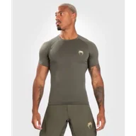 Kimona, stroje i obuwie - Venum Rashguard Krótki Rękaw Contender Short Sleeve Khaki - miniaturka - grafika 1