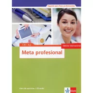 Książki do nauki języka hiszpańskiego - Meta profesional A1-A2 Ćwiczenia + CD LEKTORKLETT - miniaturka - grafika 1