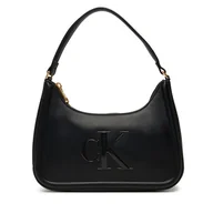 Torebki damskie - Torebka Calvin Klein Bold Ck Small Shoulder Bag LV04F3230G Czarny - miniaturka - grafika 1