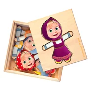 Bino Masza i Niedźwiedź, ubrania puzzle