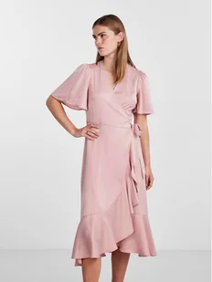 YAS Sukienka koktajlowa Thea 26028890 Różowy Standard Fit - Sukienki - miniaturka - grafika 1