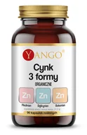 Witaminy i minerały - Yango - Cynk 3 Formy - 90 kapsułek - miniaturka - grafika 1