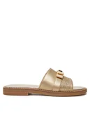 Buty dla dziewczynek - Tommy Hilfiger Klapki Sandal T4A2-33942-0572 M Złoty - miniaturka - grafika 1