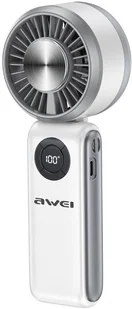 Wiatrak ręczny AWEI F39 Fast Ice biały - Gadżety USB - miniaturka - grafika 1