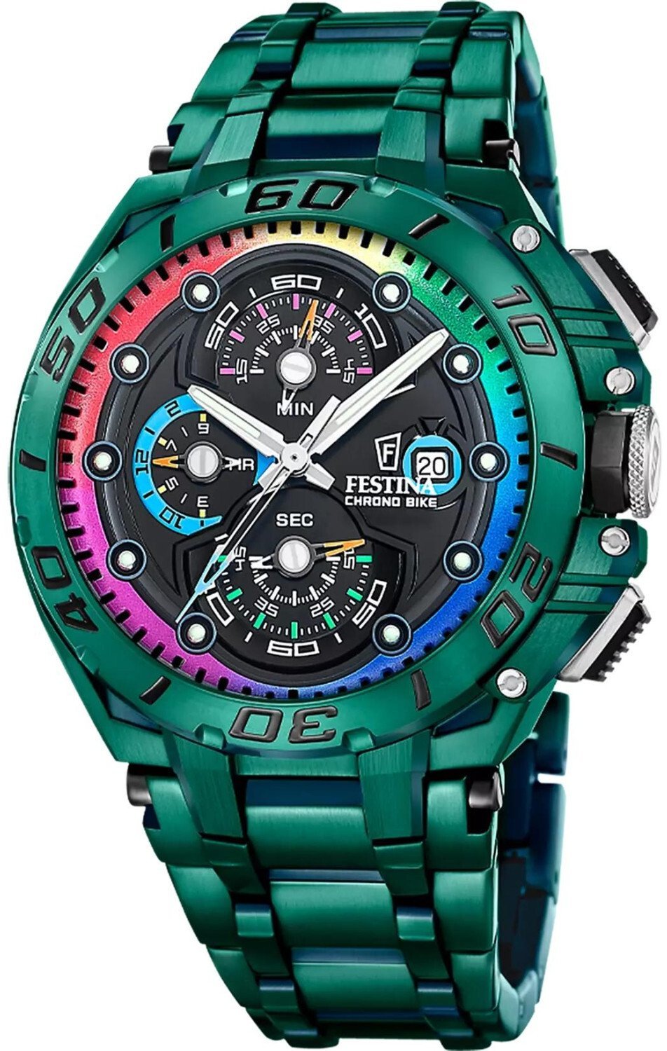 Zegarek Festina Zegarek męski Festina F20760-1 zielony