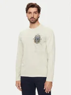 Koszulki męskie - Aeronautica Militare Longsleeve 242TS2300J652 Beżowy Regular Fit - miniaturka - grafika 1