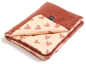 Koce i narzuty dla dzieci - Kocyk Dla Niemowląt Bawełniany M 80X100 Cotto Heartbeat Pink La Millou - miniaturka - grafika 1