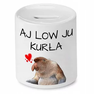 SKARBONKA PREZENT WALENTYNKI AJ LOW JU KURŁA z Nadrukiem ze Zdjęciem - Skarbonki SKARBONKA PREZENT WALENTYNKI AJ LOW JU KURŁA z Nadrukiem ze Zdjęciem - Skarbonki - miniaturka - grafika 1