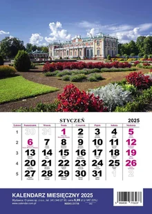 Kalendarz 2025, miesięczny - Kalendarze - miniaturka - grafika 1