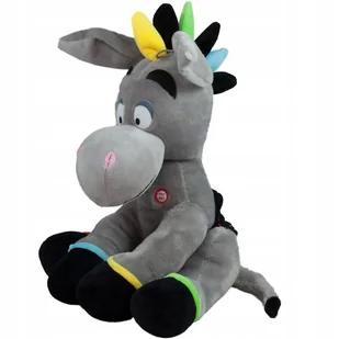 Maskotka Pluszowa Pluszak Osiołek Z Dżwiękiem 35Cm Szary - Maskotki i pluszaki - miniaturka - grafika 1