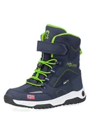 Botki damskie - Trollkids Botki zimowe "Lofoten XT" w kolorze granatowo-jasnozielonym - miniaturka - grafika 1