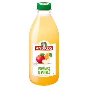 Andros Sok z jabłek i gruszek z witaminą C 1 l - Soki i napoje niegazowane - miniaturka - grafika 1
