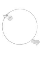 Bransoletki - Srebrna bransoletka z kotem - miniaturka - grafika 1