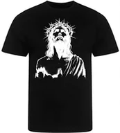 Koszulki męskie - KOSZULKA MĘSKA NADRUK JEZUS RELIGIJNA NA PIELGRZYMKĘ PREZENT PREMIUM XL - miniaturka - grafika 1