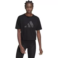 Koszulki i topy damskie - adidas T-shirt damski, czarny, M - miniaturka - grafika 1