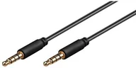 Kable - MicroConnect kabel audio 4-biegunowy mini wtyk (M) do 4-biegunowego mini wtyku (M) 2 m czarny IPOD016 - miniaturka - grafika 1