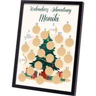 Dekoracje domu - ZDRAPKA KALENDARZ ADWENTOWY BOŻE NARODZENIE A4 Y2 - miniaturka - grafika 1