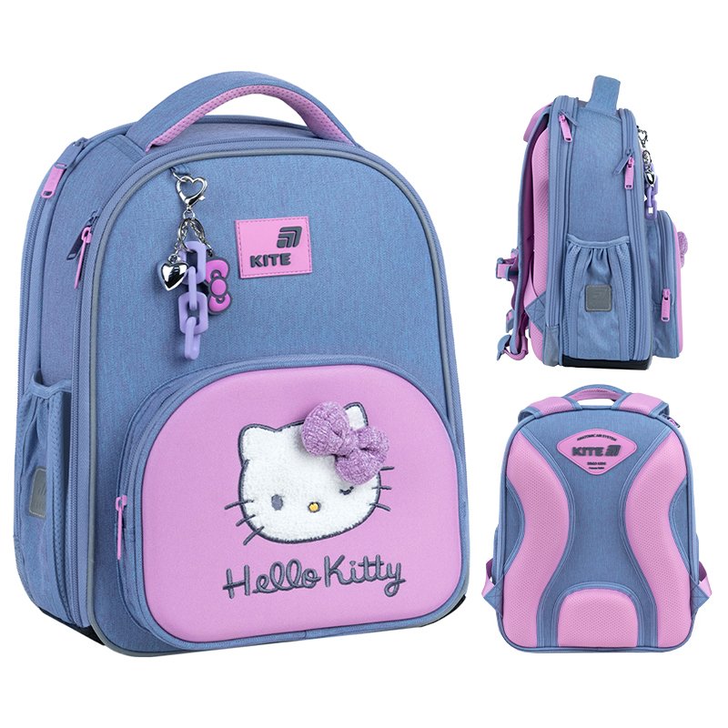 Tornister dla dziewczynki 6-12 lat plecak szkolny brelok Hello Kitty Kite