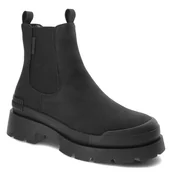 Botki damskie - Czarne Botki Big Star Modne Buty Damskie - miniaturka - grafika 1