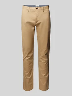 Chinosy o kroju slim fit z wpuszczanymi kieszeniami - Spodnie męskie - miniaturka - grafika 1