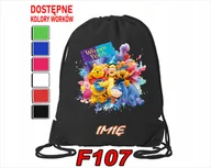 Torby szkolne - WOREK SZKOLNY NA WF SPORTOWY NA BUTY KUBUŚ PUCHATEK TYGRYSEK- IMIĘ - miniaturka - grafika 1