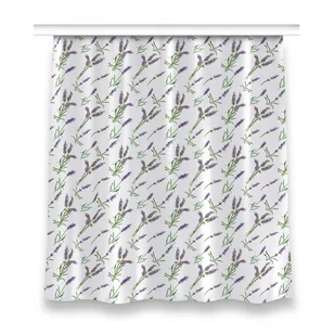 Zasłona gotowa dekor wzór 150x160 Kwiaty lawendy, Fabricsy - Zasłony - miniaturka - grafika 1
