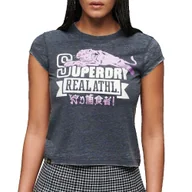 Koszulki męskie - Superdry Varsity Burnout T-shirt - miniaturka - grafika 1