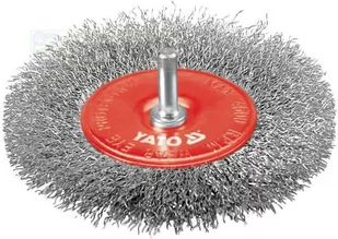 Yato Szczotka tarczowa z trzpieniem 100mm drut Inox YT-4758 - Materiały ścierne - miniaturka - grafika 1