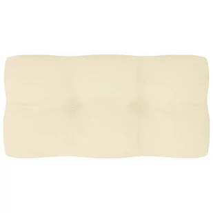 vidaXL Poduszka na sofę z palet, kremowa, 80x40x12 cm - Poduszki ogrodowe - miniaturka - grafika 1