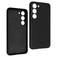 Etui i futerały do telefonów - Etui do Samsung Galaxy S23 Silikonowe Półsztywne Wykończenie Miękkie w dotyku Czarne - miniaturka - grafika 1